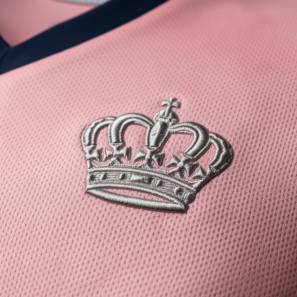 Close-up of fabric and embroidery detail on a premium volleyball jersey